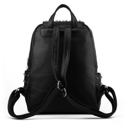 Rivet Shoulder Bag Female Leather H..