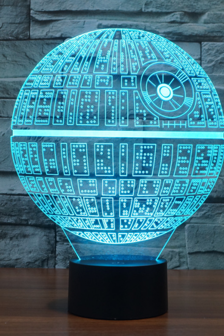 3d Novelty Light Star Wars Death Star 7 Colors Changing Led Lamp 3d Lights Action Figure Kids Gift Toy